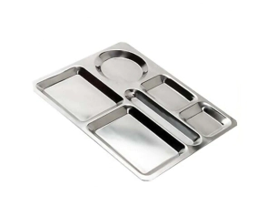 BANDEJA AUTOSERVICIO CHICA 28 X 36 CM ACERO INOXIDABLE ACERMEL