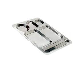 BANDEJA AUTOSERVICIO GRANDE 31 X 43 CM ACERO INOXIDABLE ACERMEL