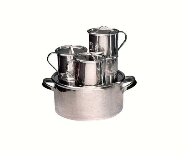 BA�O MARIA 3 RECIPIENTES ACERO INOXIDABLE 18/8 ACERMEL