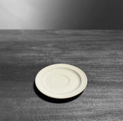 PLATO CAFE CON BORDE PORCELANA