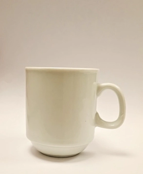 JARRITO CAFE CHICO CON BORDE 140 CC PORCELANA