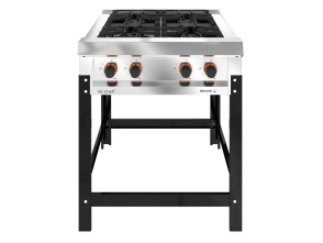 ANAFE 4 HORNALLAS 750 BASIC CHEFF REJA FUNDICION MORELLI