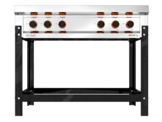 ANAFE 6 HORNALLAS 1100 BASIC CHEFF REJA FUNDICION MORELLI