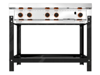 ANAFE 4 HORNALLAS 1100 MR CHEFF REJA FUNDICION PESADA CON PLANCHA MORELLI