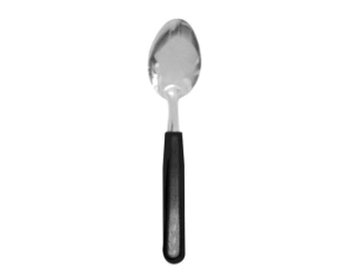 CUCHARA DE MESA MANGO PLASTICO NEGRO CAROL