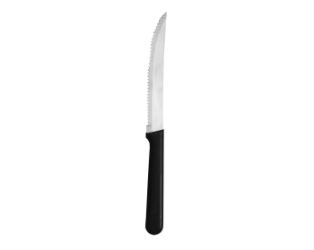 CUCHILLO DE CARNE MANGO PLASTICO NEGRO CAROL