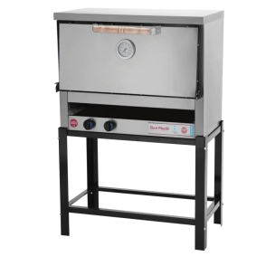 HORNO PASTELERO 6 MOLDES ACERO GAS NATURAL SOL REAL