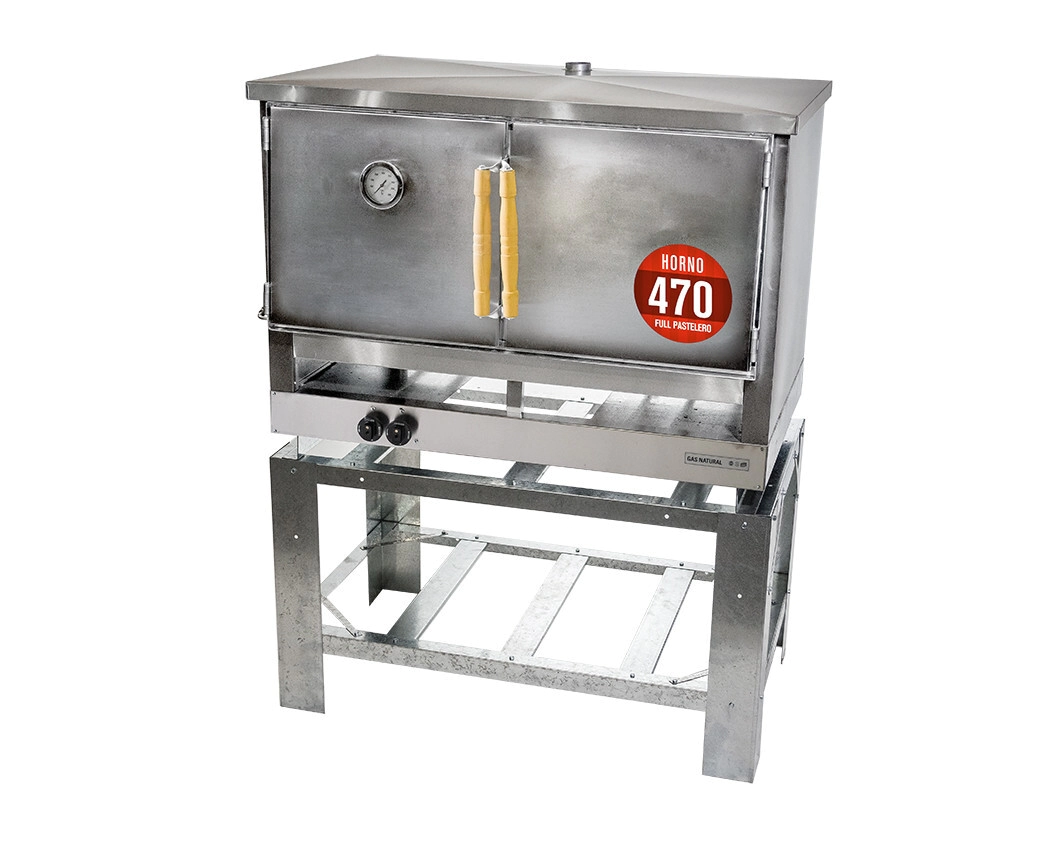 HORNO PASTELERO 24 MOLDES FULL CON HUMECTADOR GAS NATURAL SOL REAL
