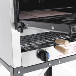 HORNO PIZZERO 4 MOLDES MULTIPLE CON CARLITERO GAS NATURAL SOL REAL