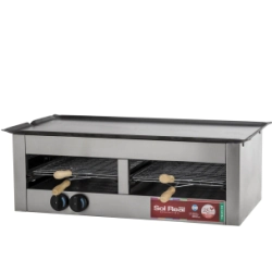 CARLITERO DOBLE CON PLANCHA GAS NATURAL SOL REAL