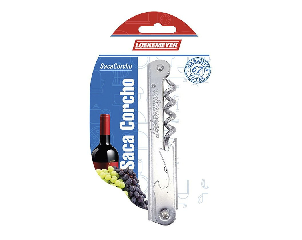 SACACORCHO TIPO MOZO CROMADO LOEKEMEYER
