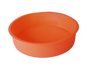 TORTERA N&ordm; 24 REDONDA SILICONA NARANJA