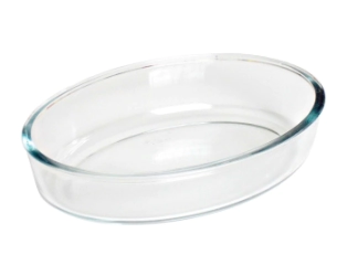 FUENTE VIDRIO TEMPLADO OVAL 30 X 21,3 X 5,7 CM CAROL
