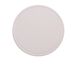 TABLA BLANCA REDONDA DE 36x1 CM C/CANAL PERIMETRAL BASE LISA