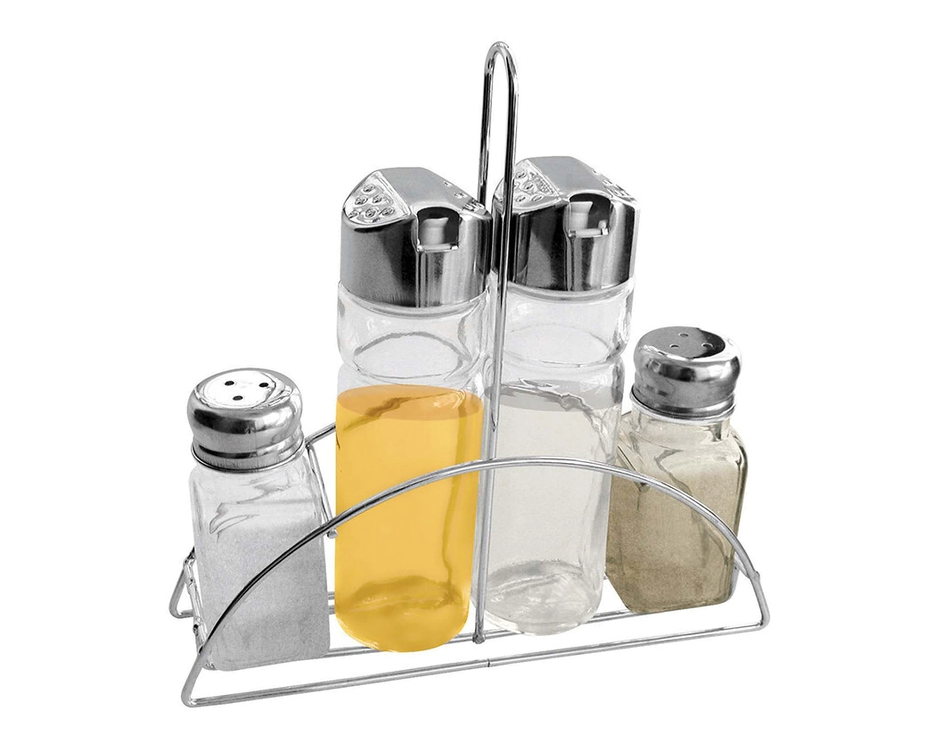 JUEGO DE ACEITERA X 4 CON EXHIBIDOR CAROL