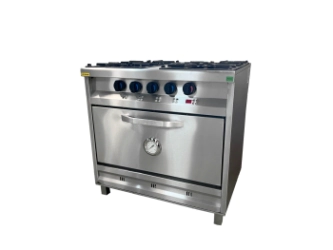 COCINA 4 HORNALLAS 60 CM SEMI INDUSTRIAL LINEA ESMERILADA ROVESCO