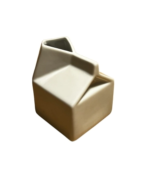 LECHERA DISEÑO CAJA TETRA BRIK PORCELANA