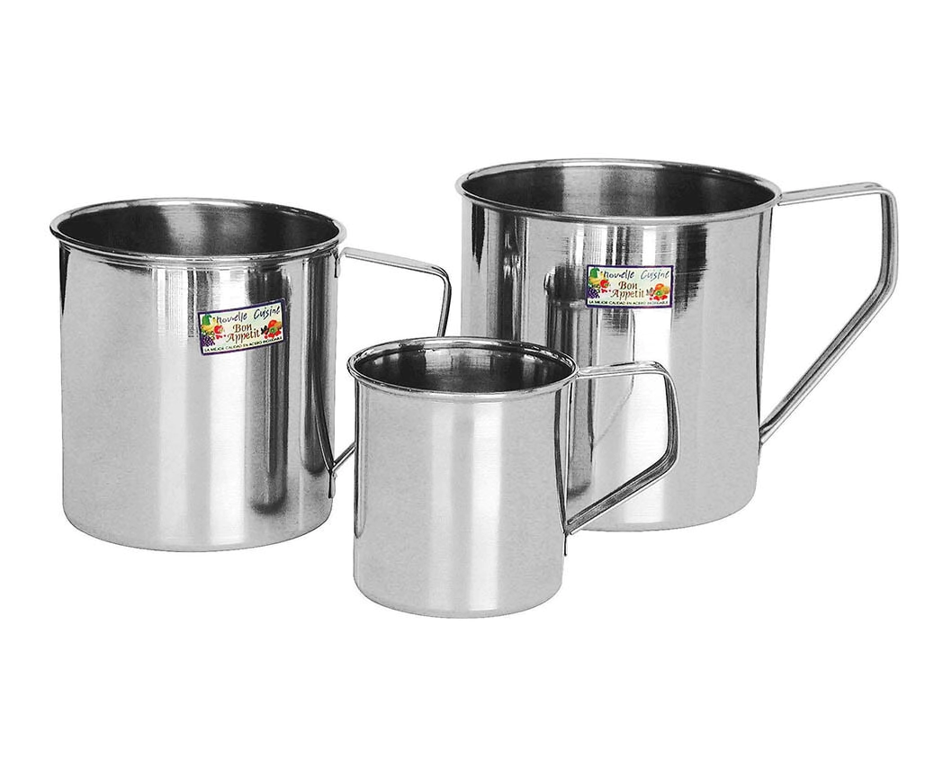 JARRO N� 12 CON ASA ACERO INOXIDABLE 1 LITRO