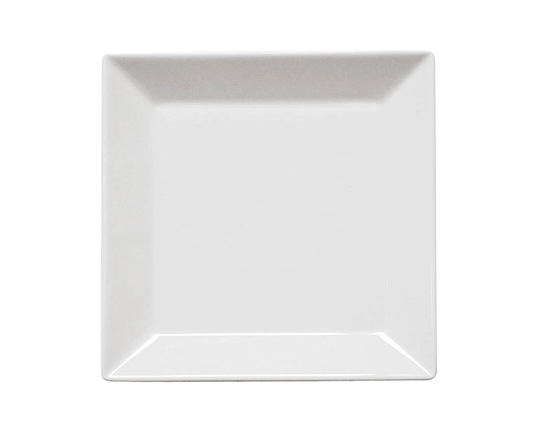 PLATO PLAYO 26,5 CM CUADRADO BLANCO OXFORD