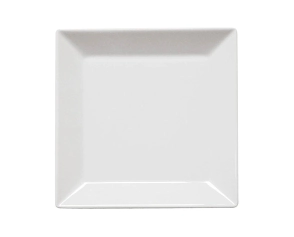 PLATO PLAYO 26,5 CM CUADRADO BLANCO OXFORD