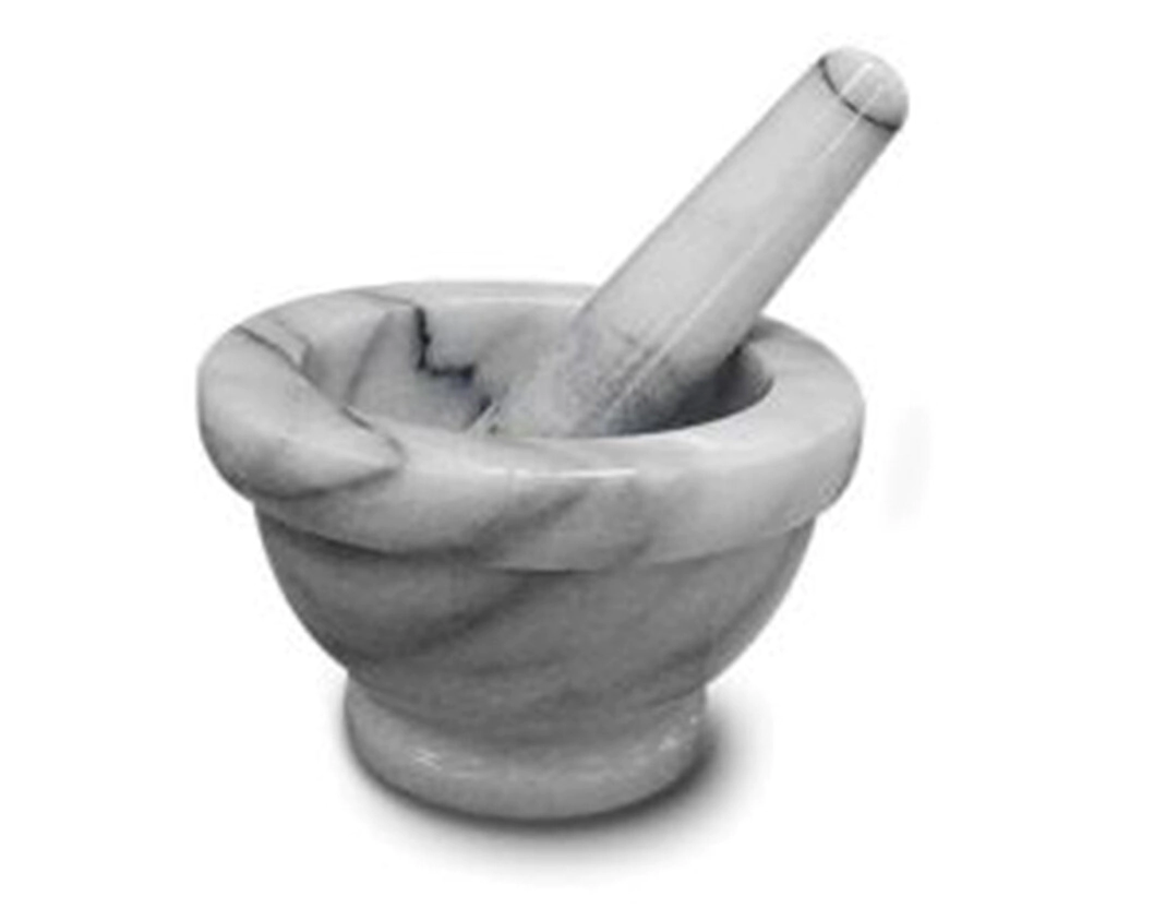 MORTERO DE MARMOL COLOR BLANCO