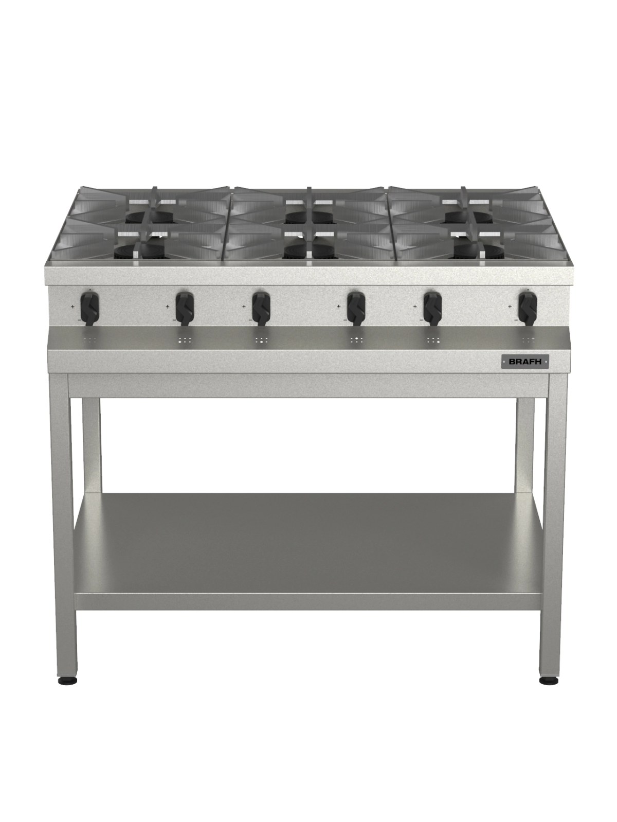 ANAFE 1045 - 6 H ACERO INOXIDABLE 430 SIN BASE ESMERILADO BRAFH