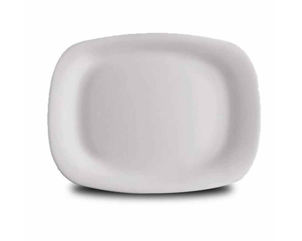 FUENTE RECTANGULAR PARMA VIDRIO TEMPLADO 24 X 33 CM