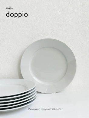 PLATO PLAYO 26,5 CM DOPPIO VERBANO