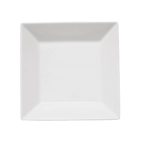 PLATO HONDO 21,5 CM CUADRADO BLANCO OXFORD