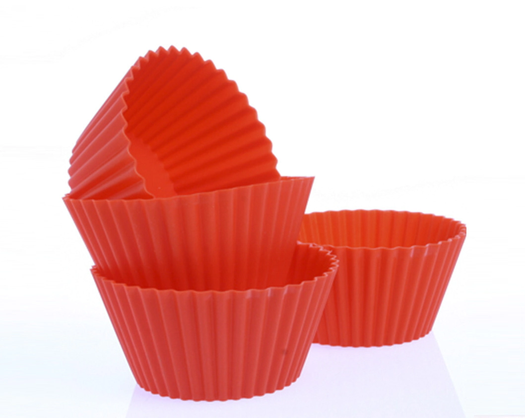 MOLDE MUFFINS DE SILICONA 7,2 X 3,3 CM SET X 4