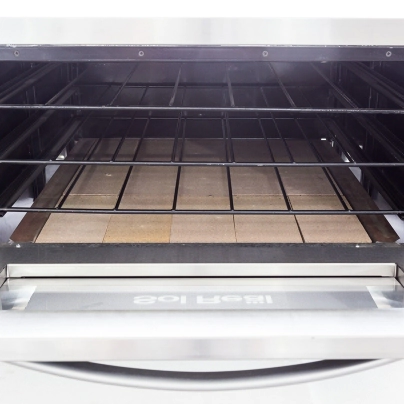 HORNO PIZZERO 6 MOLDES CON PARRILLA PUERTA DE VIDRIO GAS NATURAL SOL REAL