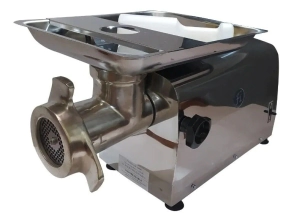 PICADORA DE CARNE CON BANDEJA RECTANGULAR CALIBRE 32 MOTOR 1,5 HP MONOFASICO
