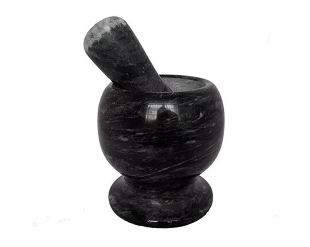 MORTERO MARMOL NEGRO