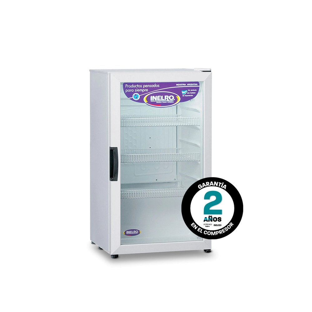 EXHIBIDORA VERTICAL TRES ESTANTES MOVILES 106 lts 840 x 480 x 525 INELRO