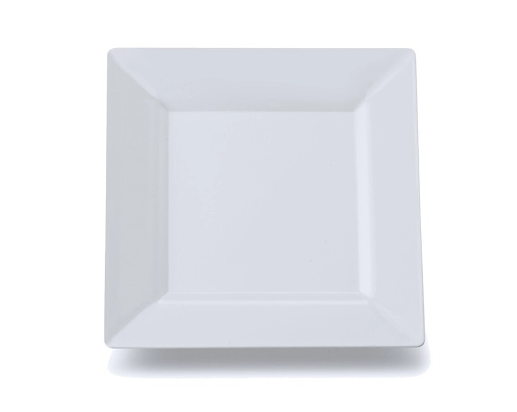 PLATO PLAYO 26 CM CUADRADO MELAMINA