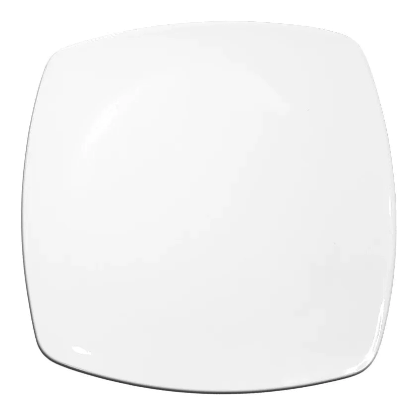 PLATO POSTRE RECTOVAL 20 CM MELAMINA