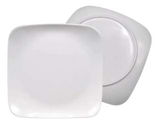 PLATO POSTRE RECTOVAL 20 CM MELAMINA