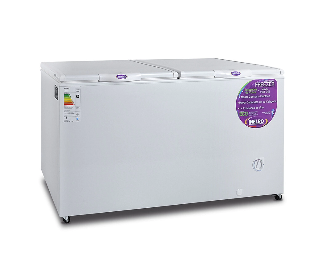 FREEZER FULL 4 FUNCIONES DE FRIO  2 CANASTOS 460 lts 900 x 1660 x 720 INELRO