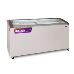 EXHIBIDOR HORIZONTAL CON TAPA DE VIDRIO PLANO INCLINADO 455 lts 900 x 1660 x 620 INELRO