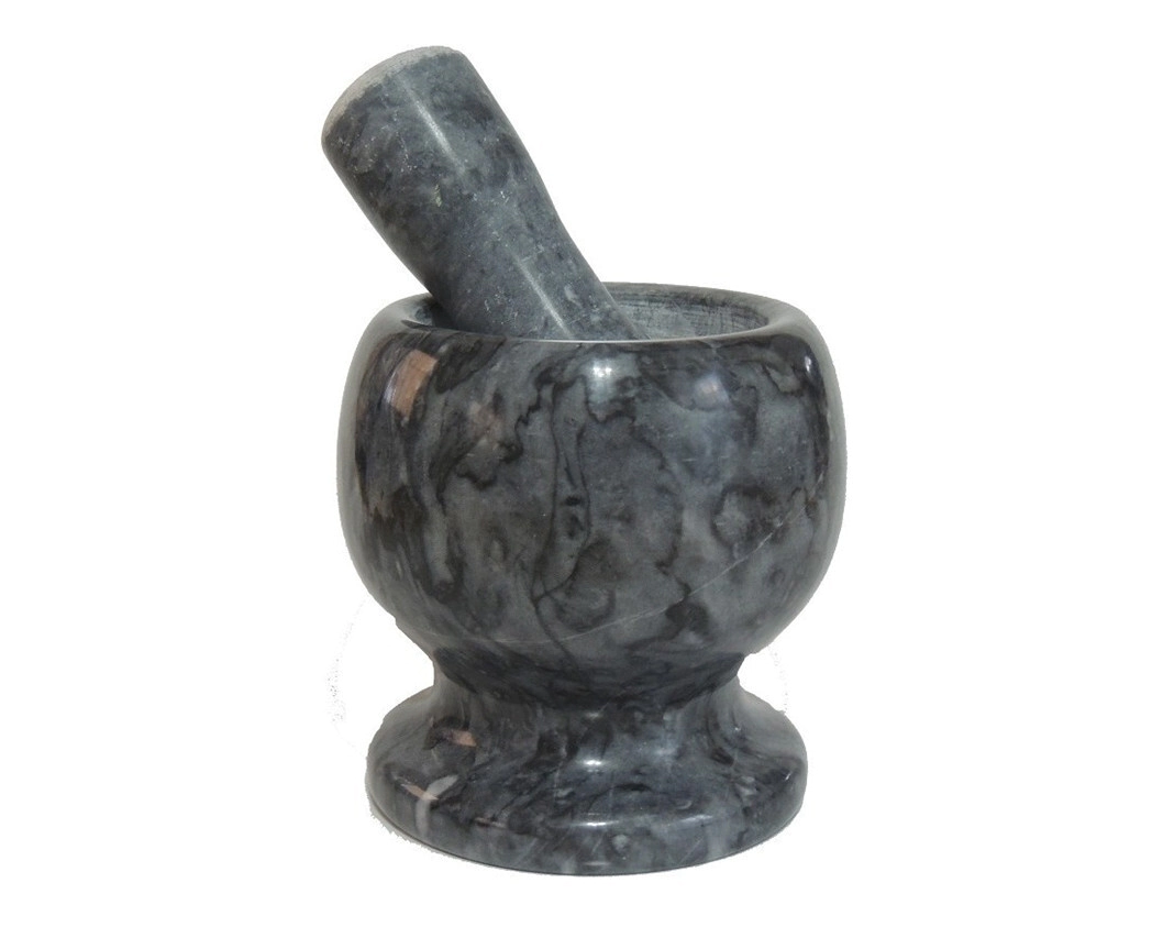 MORTERO MARMOL GRIS OSCURO