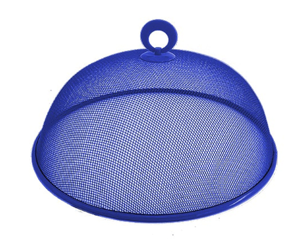 CAMPANA 35 CM PROTECTORA DE COMIDA METAL AZUL