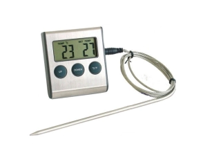 TERMOMETRO CON SONDA ACERO INOXIDABLE PROGRAMABLE