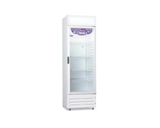 EXHIBIDORA VERTICAL 1 PUERTA CUATRO ESTANTES MOVILES 390 lts 1975 x 620 x 610 S/REPOS. INELRO