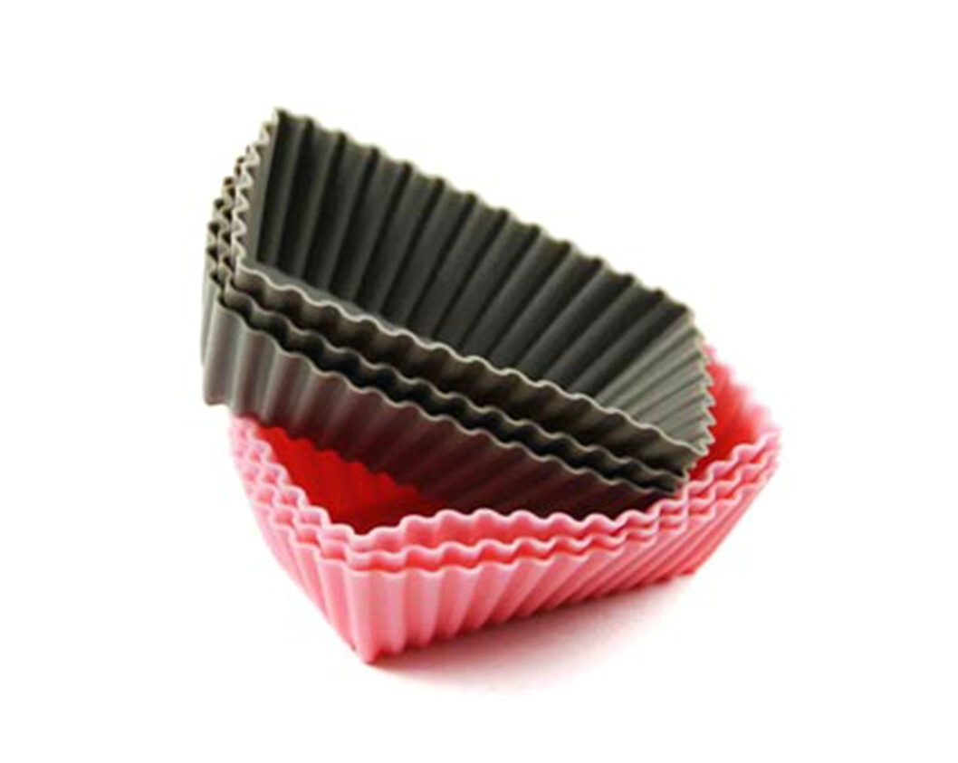 MOLDES MUFFINS DE SILICONA RECTANGULAR SET X 6