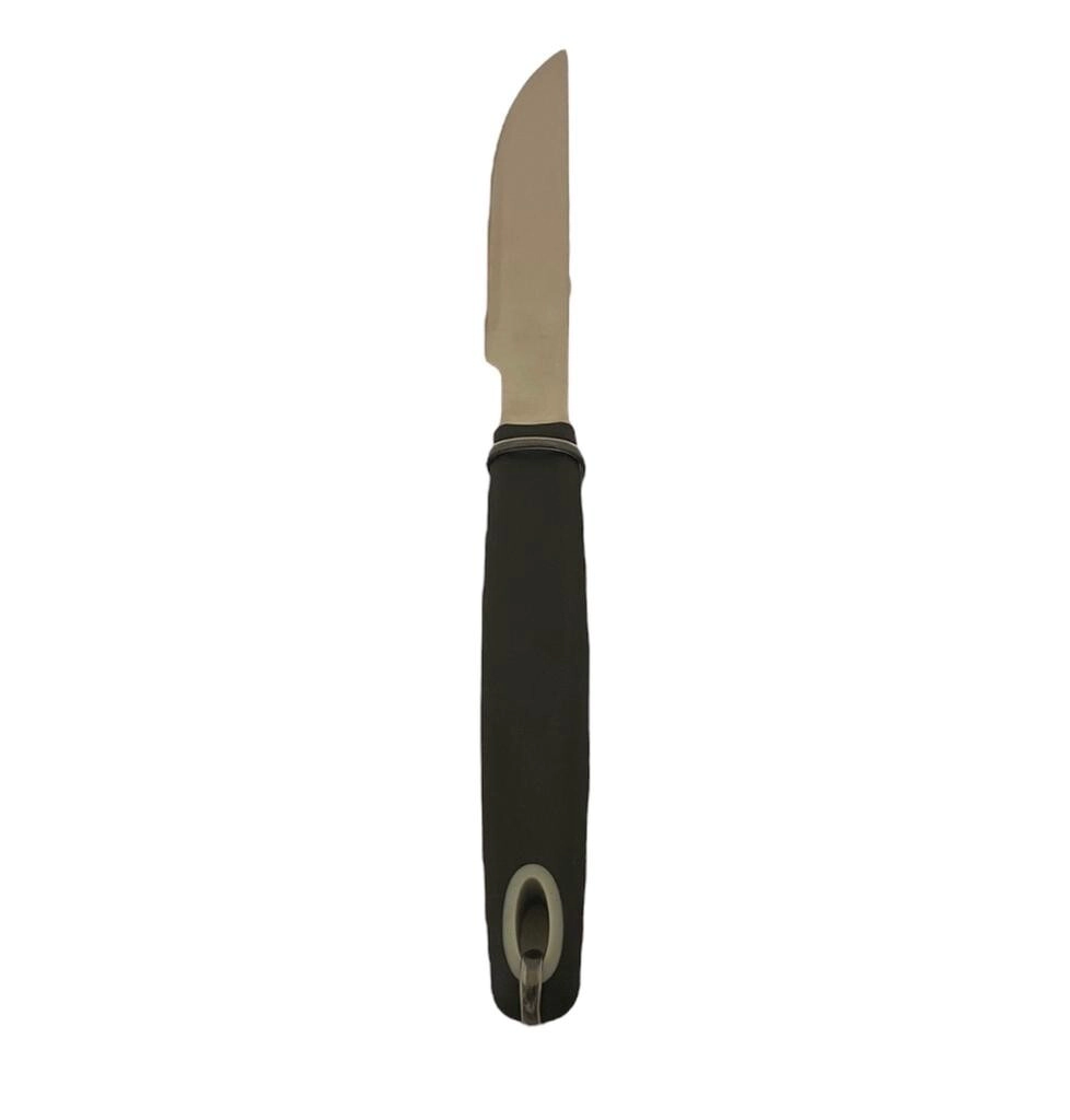 CUCHILLO PARRILLERO AC INOX CON MANGO DE SILICONA