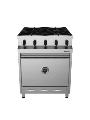 COCINA 700 - 4 H ACERO INOX. 430 ESMERILADO BRAFH