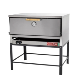 HORNO PIZZERO 18 MOLDES ACERO CON GRATINADOR GAS NATURAL SOL REAL