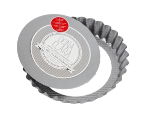 TARTERA N&ordm; 26 XL ALTA DESMONTABLE CON ONDAS DE ACERO ALUMINIZADO DO&Ntilde;A CLARA