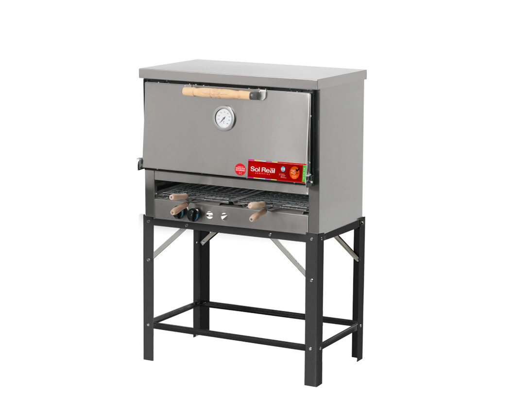 HORNO PIZZERO 8 MOLDES MULTIPLE CON CARLITERO DOBLE SOL REAL