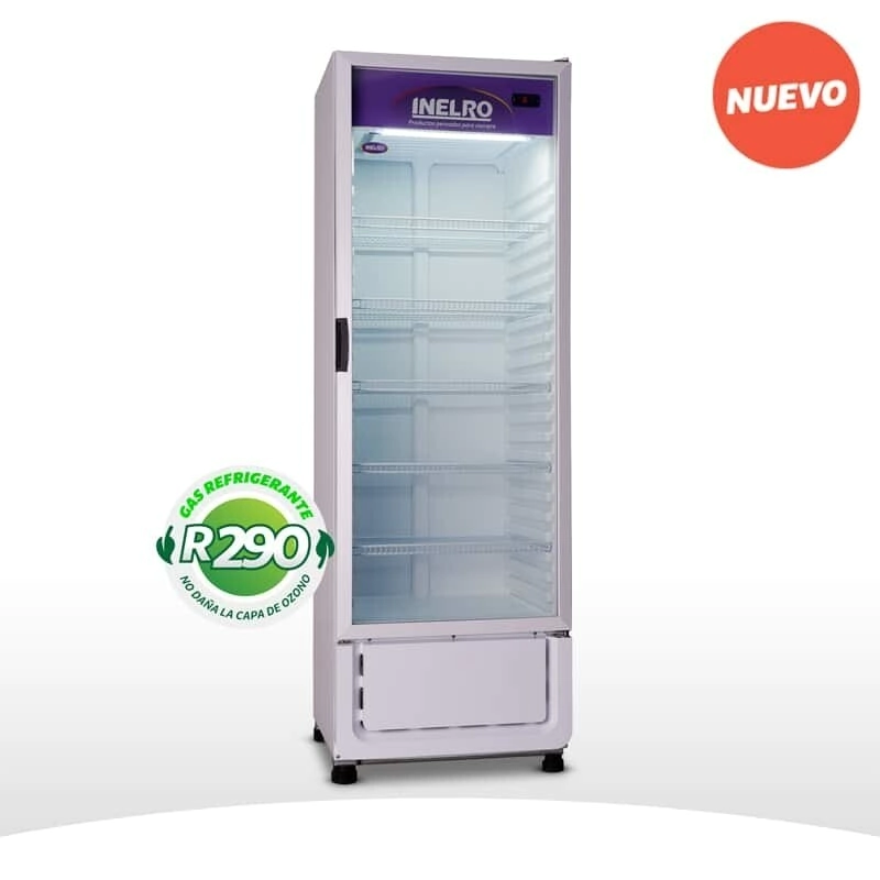 EXHIBIDORA VERTICAL 4 ESTANTES MOVILES 460 lts 2050 x 680 x 605 NG INELRO